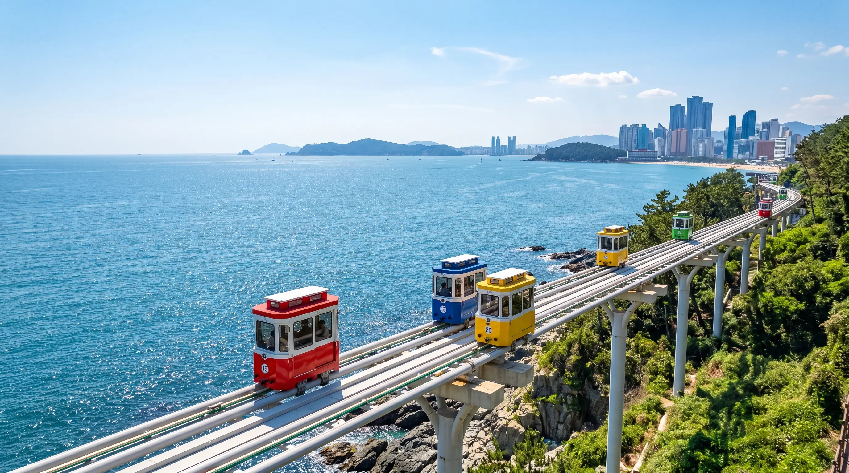 海雲台彩色天空膠囊火車